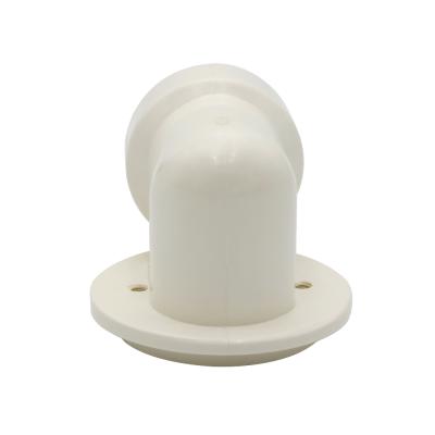 China White Family Hotel Bathroom Sanitary Installation Accessories Round Double Sided Tube Connectors for sale