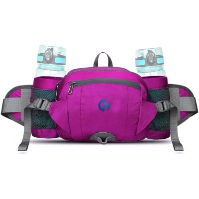 China Water Proof Fanny Pack With Water Bottle Holder Increasing Belt Bag Woman Walking Running Lumbar Pack for sale