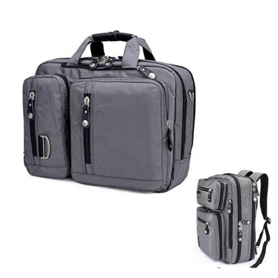 China 15 17 Inch Multifunctional Messenger Waterproof Nylon Laptop Bag Convertible Tote Briefcase Backpacks Laptop Bags Custom Made For Office Men for sale