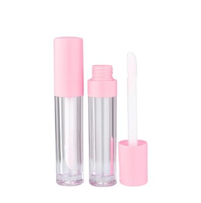 China Cosmetic Popular Custom Empty Nude Clear Lip Gloss Tubes Container For Amazon Shopify Pink Lip Gloss Tubes for sale