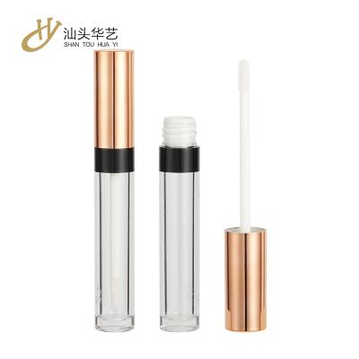 China Beautiful Cosmetic Style Jumbo Wand Applicator Brush Clear Bottle Liquid Lipstick Makeup Lip Gloss Container for sale