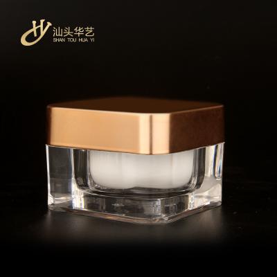 China 2021 Acrylic Transparent Cosmetic Skin Care Foundation Lotion Jar for sale