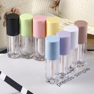 China Cosmetic Ready To Ship ABS PETG 6ml Lip Gloss Plastic Empty Tube Hot Selling Big Size Applicator for sale