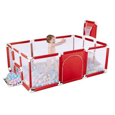 China Modern Indoor Outdoor Breathable Playard Safety Center Activity Baby Kids Baby Kids Baby Playpen Barrier Extra Large Plastic Barrier for sale