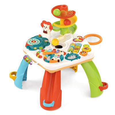 China Huanger baby toys mesa de actividad multifunctional musical early educational multifunctional learning baby activity table for sale