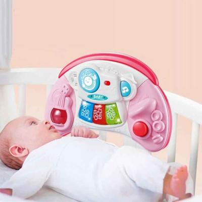 China Fashion Musical Instrument Toy Smart Teaching Crib Tying Baby Smart Steps Kick Play Baby Piano Musical for sale