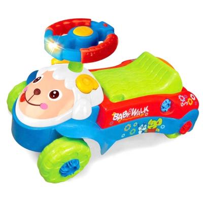 China Smart Multi Functional Animal Walker Push On Car Kids Cartoon Baby Toys Sliding Ride for sale