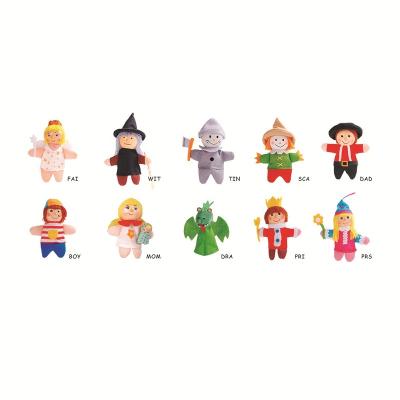 China Eco-friendly Material Wooden Finger Puppets 