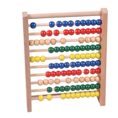 China Birch Wood Rainbow Bead Alphabet Tools Abacus Counting Frame Wooden Abacus for sale