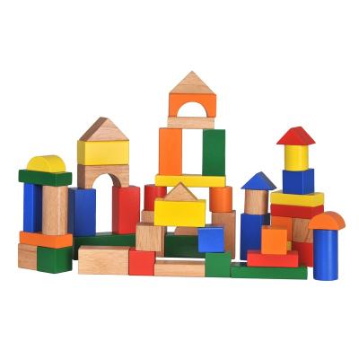 China Building Toy Supplier Of Wooden Colorful Wooden Toys In ChinaSolid Triangle Rubber Stacking Building Blocks for sale