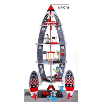 China Educational Multifunctional Aerospace Toys Rockets Model Disassembly Concentration Training Education Eco-Friendly Material Wooden Children's First for sale