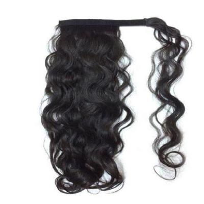 China Unprocessed Body Wave Brazilian Raw Virgin Remy Human Hair Ponytail for sale