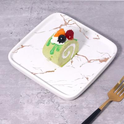 China Factory direct sale disposable customized glaze black ceramic dinner plate ceramic dish for sale