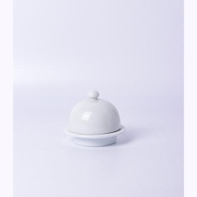 China Disposable Hot Sale Hotel Ceramic Tableware, Butter And Dish for sale