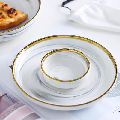 China New Factory Brand Porcelain Dinner Plate Direct Ceramic Dish Dishes Viable Customized Customized Ceramic Dish Sets for sale