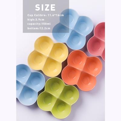 China Promotional Yellow/Minimalist Green/Pink/Orange Candy Tray Multi Ceramic Snack Plates for sale