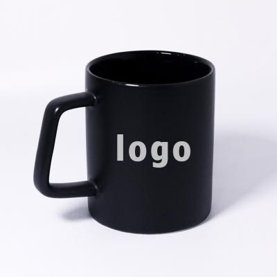 China 2021 Trend DIY Black Sublimation 11oz Ceramic Mug Viable Cheap Logo Coffee Enamel / Wholesale Christmas Camping Mug for sale