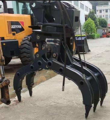 China Backhoe Rotating Excavator Grab Hydraulic Rotating Grapples OEM ODM for sale