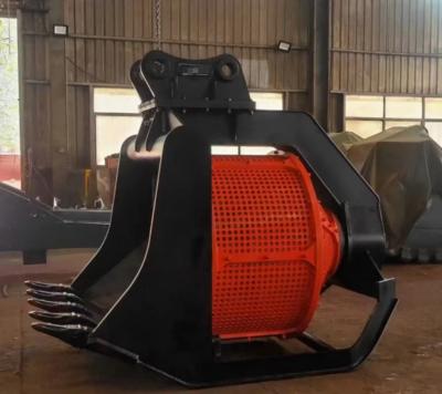 China OEM Rotating Screening Bucket For Excavator 12 Ton 360 Degree Rotation for sale