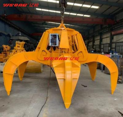 China Q355Mn Steel Hydraulic Rotating Grapple 360 Degree Forestry Grapple For Excavator for sale