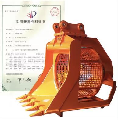 China Q355B Q690D NM400 Hardox450 Screening Bucket Attachments voor graafmachines Te koop