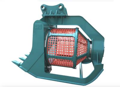 China 0.75m3 capacity 360 Degree Rotating Screening Bucket For Excavator for sale