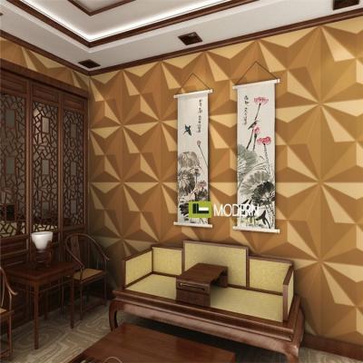 China Waterproof+ECO-Friendly+Self-adhesive Dongguan 3D PVC Panel Decorative 3D Wall Panel from China for sale