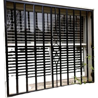 China 2021 Folding Screen Wrought Iron Window Guard Grill Design For Wrought Iron Security Windows for sale