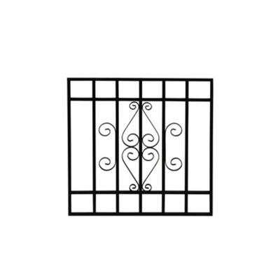 China Fixed Decorative Steel Window Burglar Bars Window Security Bars Wrought Iron Bars For Windows for sale