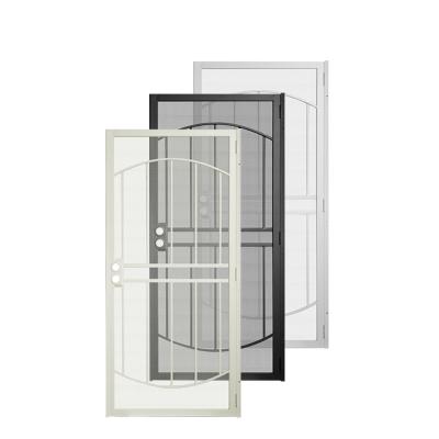 China Traditional Durable Steel Security Doors Residential Commercial Steel Wrought Iron Exterior Door for sale