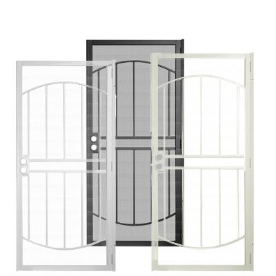 China Traditional Security Swing Doors Traditional Stainless Steel Doors Wrought Iron Home Entry Doors for sale