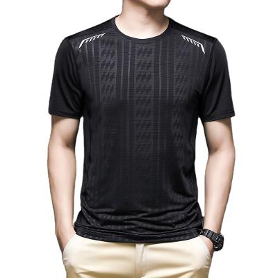 China parride knitted short sleeve white T-shirts breathable quick dry casual solid clothes for men for sale