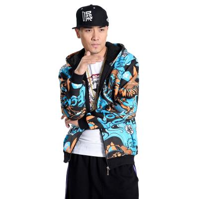 China Anti-wrinkle printed regular men's fashion streetwear clothing manufactuers 2021 hooded hoodie for sale