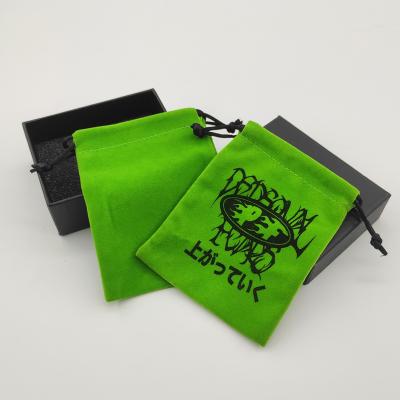 China Private Label Recyclable Customized Velvet Gifts Pouch Necklace Pouch Jewelry Velvet Bags for sale