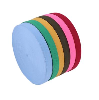 China 2021 viable wholesale custom 2cm colorful elastic band for clothes notebook and backpacks factory supplier for sale