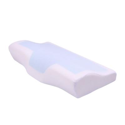 China Anti-Static Neck Support Gel Memory Foam Cooling Pillow Protect Neck Butterfly Design Release Pressure for sale