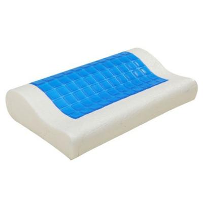 China Anti-Static Ergonomic Orthopedic Custom Mold Gel Neck Bed Memory Foam Gel Cooling Pillow For Sleep for sale