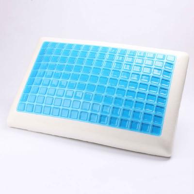 China Anti-Static Ergonomic Orthopedic Custom Mold Gel Neck Bed Memory Foam Gel Cooling Pillow For Sleep for sale