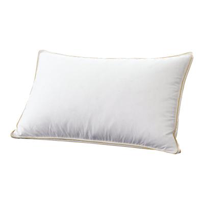 China Wholesale Anti Static Down Feather Pillow Bed Cushion Cotton China Quilting Pillows For Comfortable Sleeping for sale