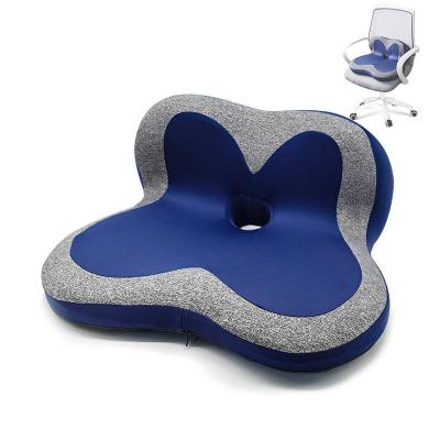 China Wholesale High Quality Anti-static Wheelchair Tailbone Memory Foam Orthopedic Cushion With Anti-Slip Cover for sale