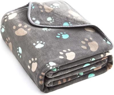 China Travel Pet Blanket Super Soft And Premium Fuzzy Fleece Pet Dog Blanket for sale