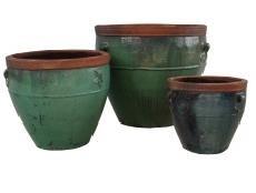 Chine Pots rustiques de jardin, pots extérieurs, pots en céramique, 9365 set3 à vendre