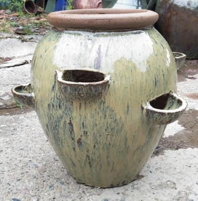 China Rustic Garden Pots, Outdoor Pots, Ceramic Pots, Strawberry Jar, GRT9016 for sale