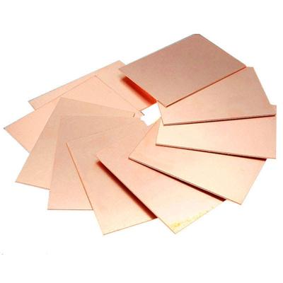 China As Required 99.99% Copper Plate Copper Sheet Factory Price Wholesale Brass Sheet C22000 C28000 for sale