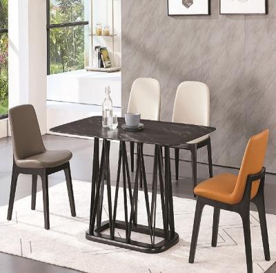 China Round black dining room table,stone,elegant dining room furniture,marble,luxury for sale