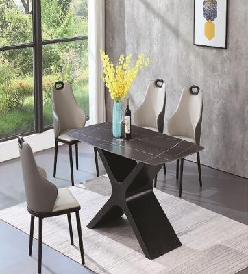 China Rectangle black dining table, stone top, marble, rectangle, living room furniture, for sale