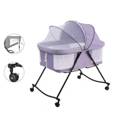 China Contemporary Foldable and Mobile Baby Hutch, Newborn Cribs, Cradle with Portable Mosquito Net Travel for sale