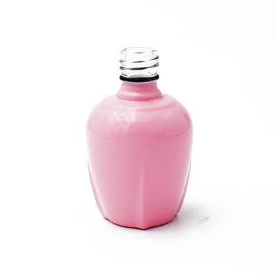 China 15ml cosmetic plating red bell nail polish bottle with brush glass bottle empty nail polish glass bottle for sale