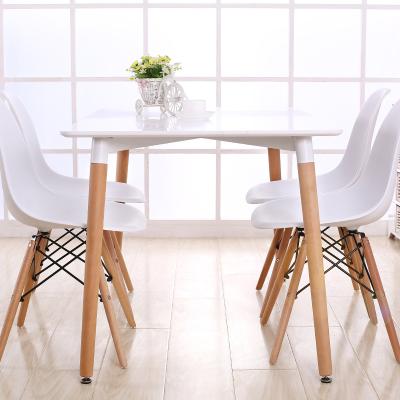 China Durable mesas sillas y wholesale solid wood solid wood modern dining table oak leg mdf kitchen dining table cheap furniture for sale