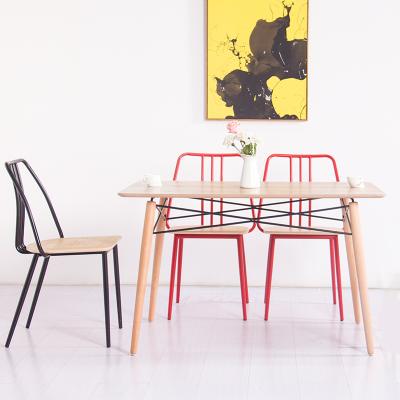 China Wholesale Durable Modern Furniture Tables Wooden Dining Table Dinner Table Set for sale